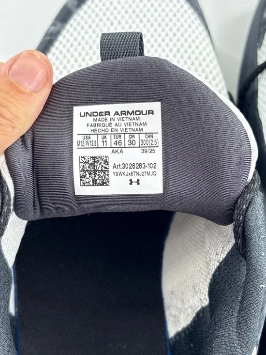 Under Armour White and Gray Training Shoes - Picture 3 of 5